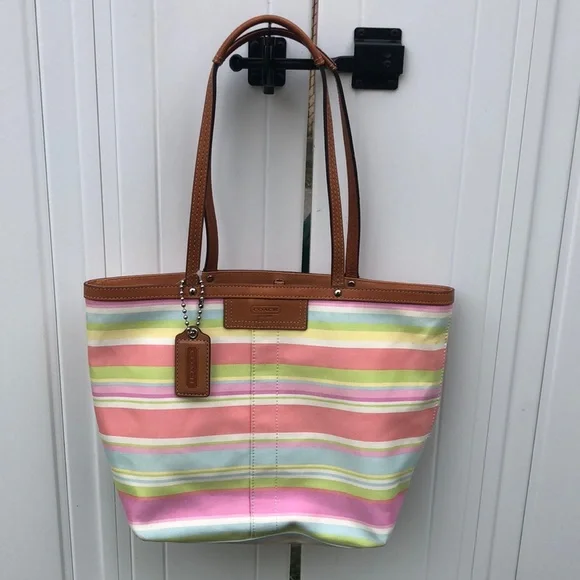 Coach Hampton Pastel Tote Bag # A0969-F13552 - Picture 1 of 8